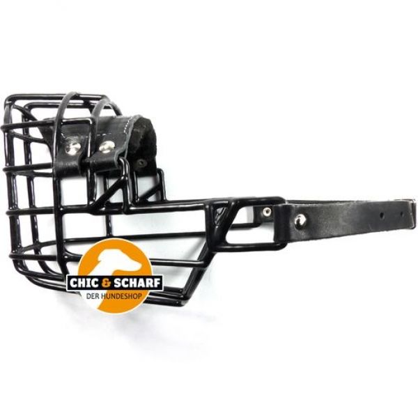CHOPO Drahtmaulkorb schwarz Pitbull Rüde