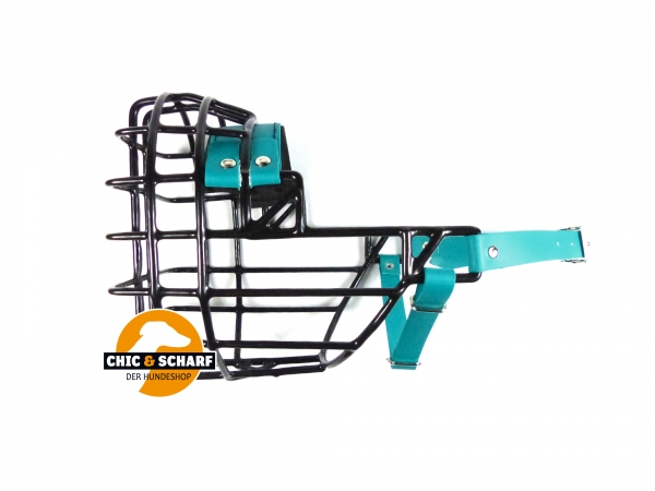 CHOPO schwarz Boxer Rüde Biothane grün