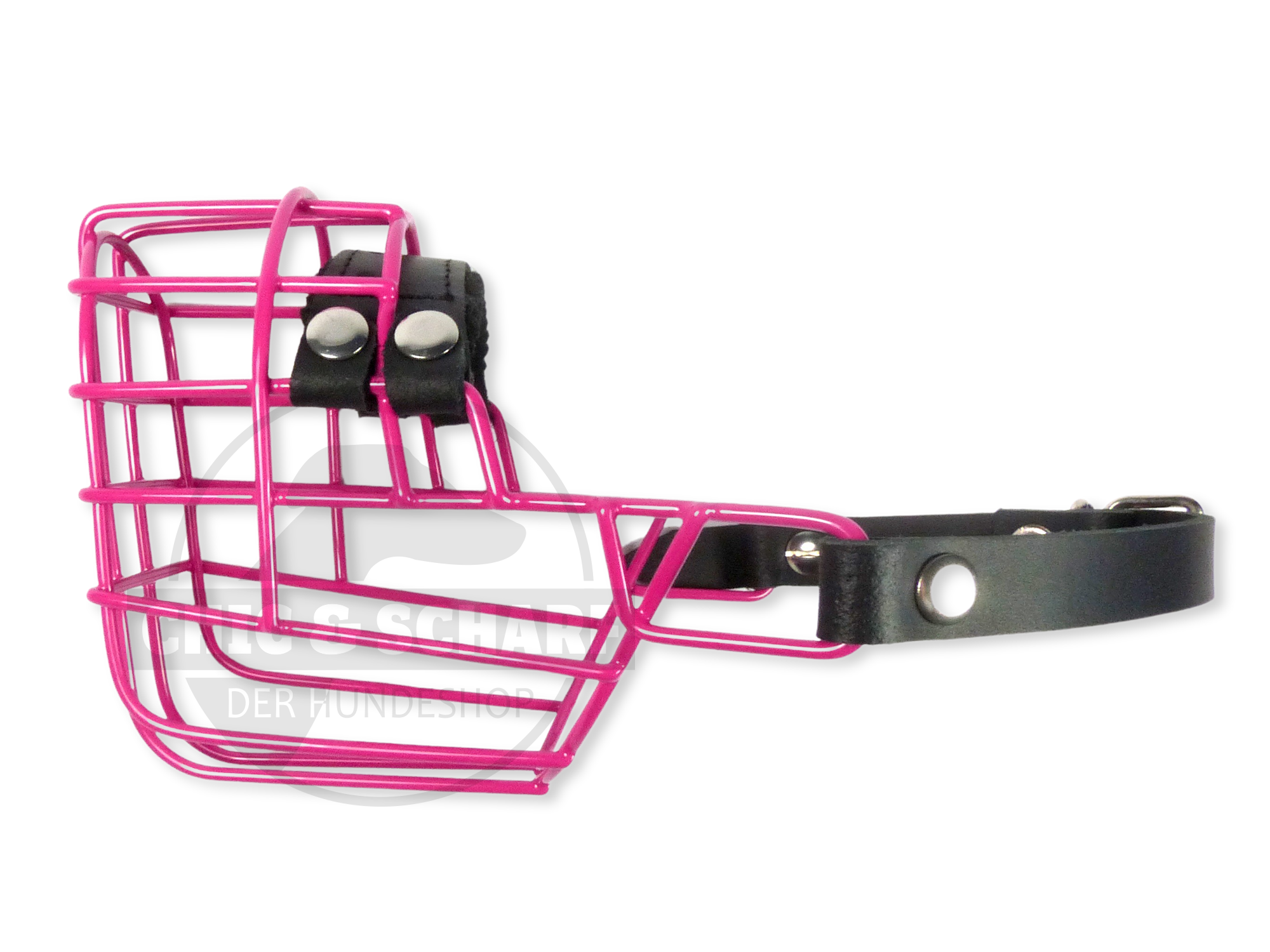 C&S Drahtmaulkorb Jack pulverbeschichtet Pink